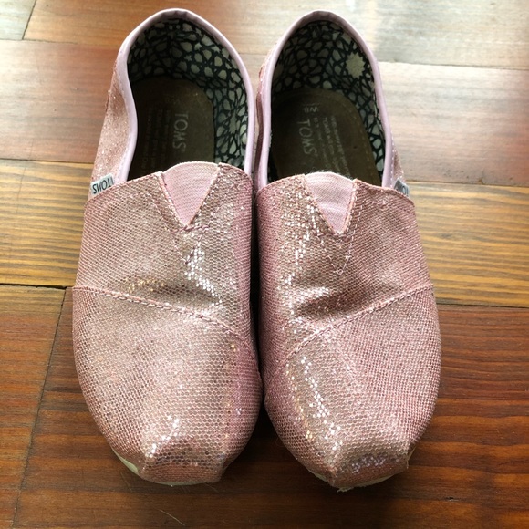 Pink sparkly Toms - Picture 2 of 4